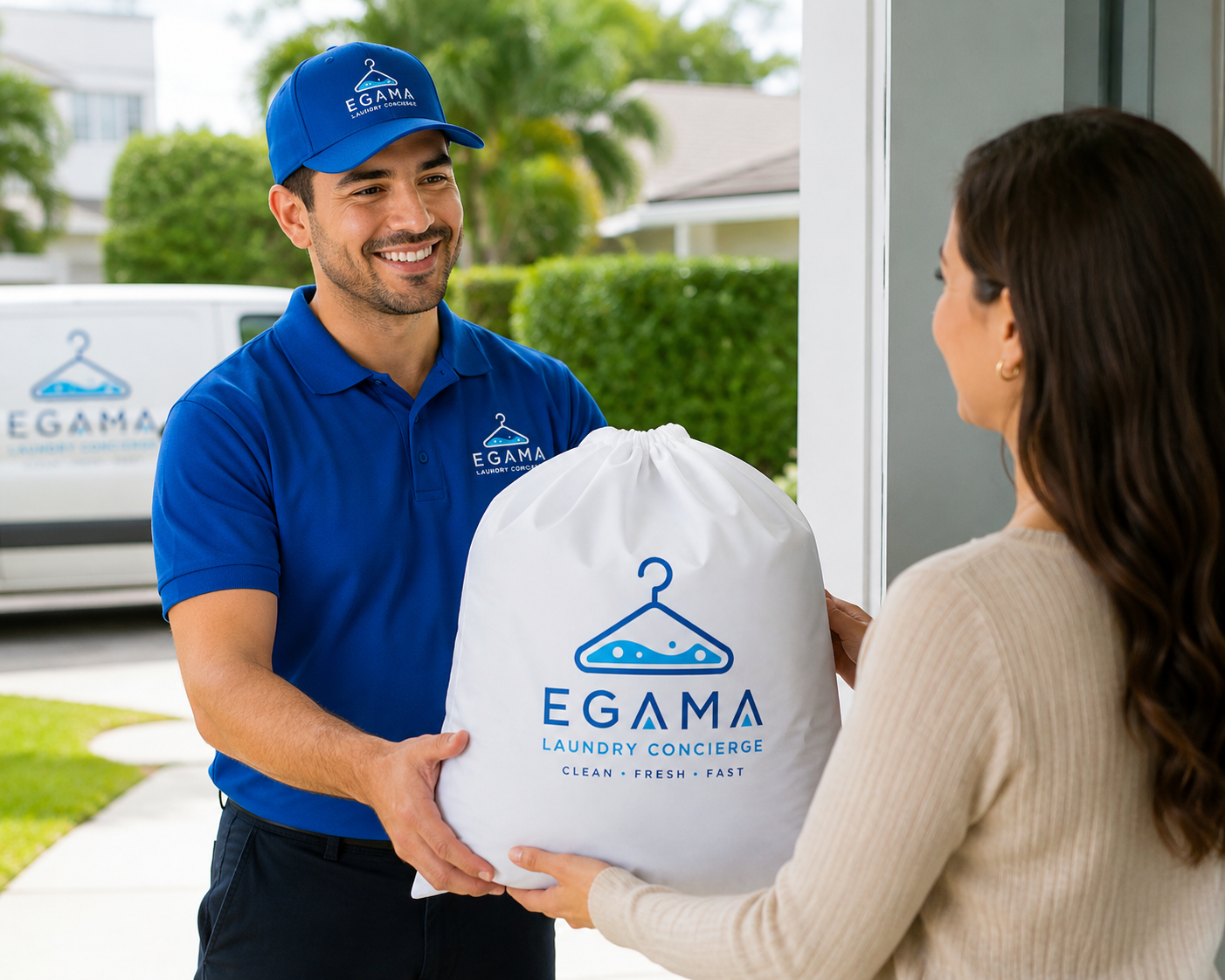 EGAMA Laundry Concierge delivery
